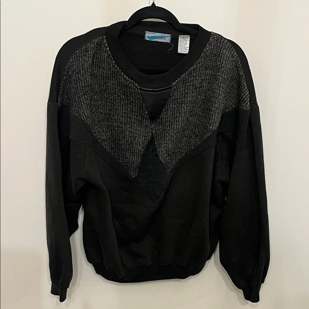 Men's Black Crewneck Sweater